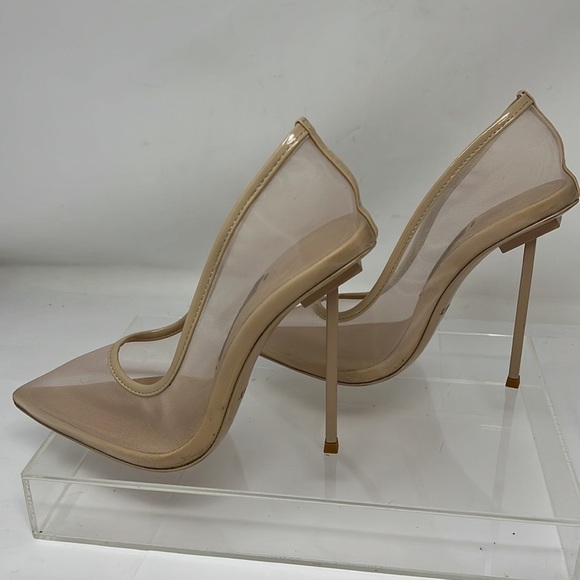 Jessica Rich Sz 37 US 7 Nude Mesh Pump - Picture 2 of 9